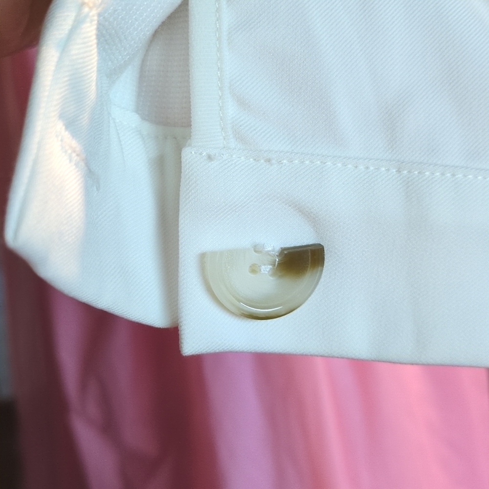 Lulu's White Cropped Button-Front Blazer Jacket - Picture 6 of 7